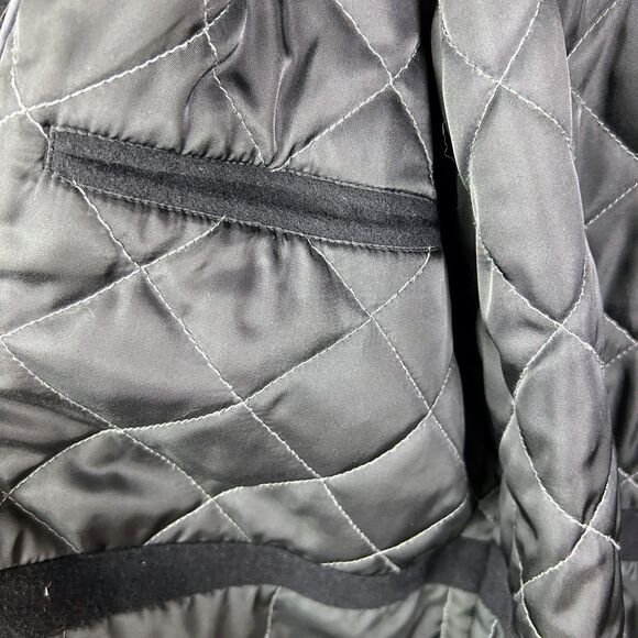 Roundtree & Yorke Men's Wool Overcoat Jacket Collared Button Front Coat Black L - Picture 7 of 15